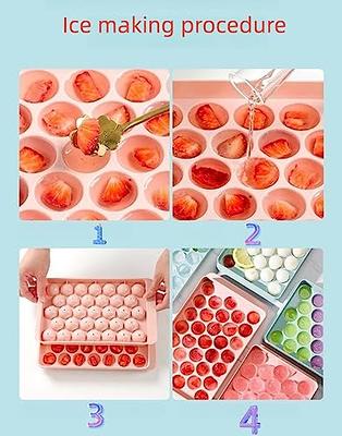 8 Grids Silicone Ice Cube Maker Ice Cube Tray Fruit Shape Ice Cream Mould  Forms for Ice Kitchen Whiskey Cocktail Accessory