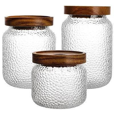 ZENS Glass Canisters with Glass Lids, Airtight Sealed 65.5 Fluid Ounce Tall  Storage Jars Spaghetti Containers