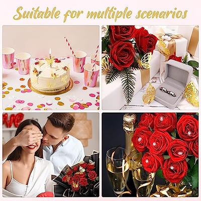 200 Pcs Rhinestone Bouquet Corsages Pins Crystal Diamond Head Straight Pins  and 96 Pcs 3D Gold Butterfly Wall Decor 3 Sizes, Flower Bouquet