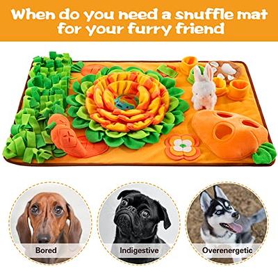 Large Snuffle Mat for Dogs Pet Foraging Mat and Interactive Ball Toys for  Nose-Work Feeding Encourages Natural Foraging Skills