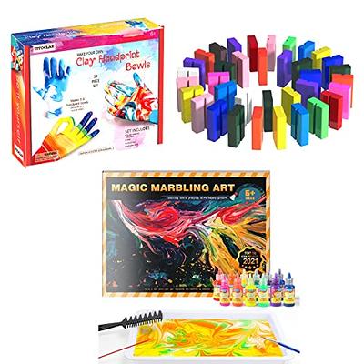 Arts & Crafts For Kids Ages 8-12 6-8,Water Marbling Paint Kit, Art Supplies  for Kids,Toys For Girls Boys 4 5 6 7 8 9 10 11 12 Year Old