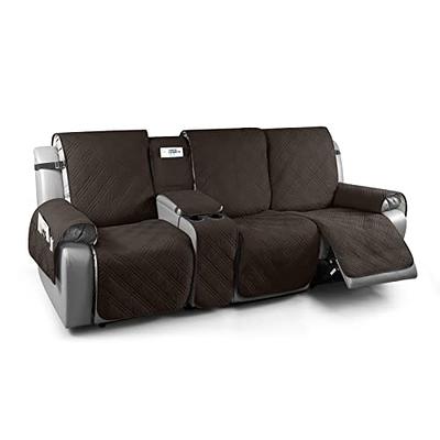 Easy-Going Loveseat Recliner Cover, Reversible Couch Cover for Double  Recliner, Split Sofa Cover for Each Seat, Furniture Protector with Elastic  Straps for Kids, Dogs, Pets(2 Seater, Chocolate/Beige) 