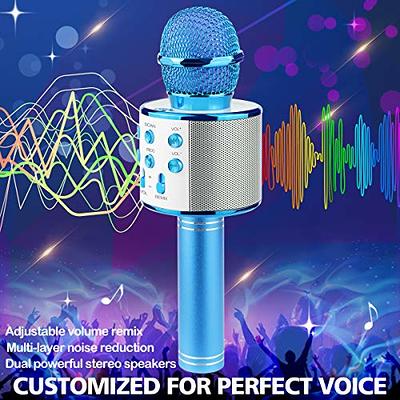  GIFTMIC 2 Pack Karaoke Microphone, Bluetooth Microphone for  Singing, Wireless Microphones Toys for Girls Boys Adults, Portable Kids  Microphone, 5 Year Old Girl Birthday Gift Ideas (Black)