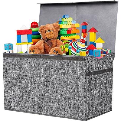 ASKIZ Toy Chest Box for Kids Extra Large,Collapsible Dinosaur Sturdy Storage  Bins with Lids,Toy Box Storage Organizer Baskets for Boys Girls,Nursery,  Playroom,Closet,40.6×16.5×14.2 (Grey) - Yahoo Shopping