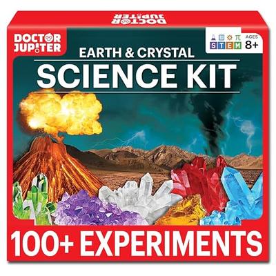  Crystal Growing Kit for Kids, PIBEX 6 Color 12 Crystals  Chemical Science Experiment for Age 8-12, Grow Fast in 24H, DIY STEM  Project Educational Craft Set, Family Toy Gift for Boys