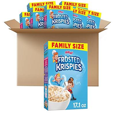 Kellogg's Frosted Flakes Strawberry Milkshake Cold Breakfast Cereal, Family  Size, 23 oz Box