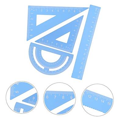 4PCS Sewing Gauge Ruler with Sliding Marker Set Metal Measuring