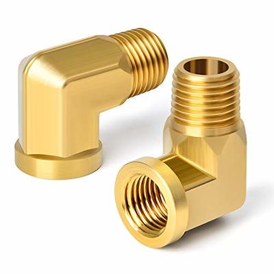 Street Elbow 90 Degree 3/8 Male NPT x 3/8 Female Brass Pipe Connecto –  compressor-source