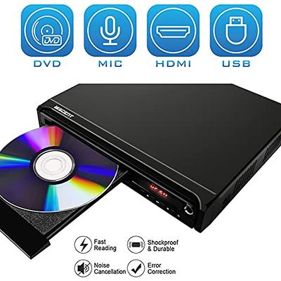 Mini DVD Player ARAFUNA, HDMI Small DVD Player for TV with All Region Free,  Comp