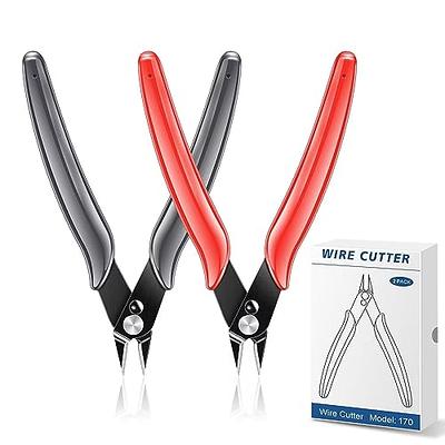 NICE-POWER 5 Inch Micro Flush Cutters, Wire Cutter with Internal Spring,  Diagonal Cutters for Jewelry, Electronics, Heating Wire, Model Sprue, Soft  Copper Wire Snips,Christmas Tree Tools(2 pack) - Yahoo Shopping