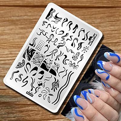 Royalkart Nail Art Kit | Nail Stamping Plate With Nail Silicone Stamper &  Dotting Tools For