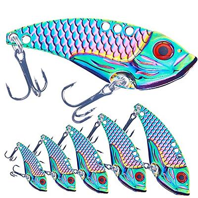 LURESMEOW Blade Bait Fishing Lures for Bass Walleye Trout for Freshwater  Saltwater Fishing Spoons Metal Hard Lure Vibrating Baits,5PCS/Box  (A-Iridescent-5pcs/box) - Yahoo Shopping