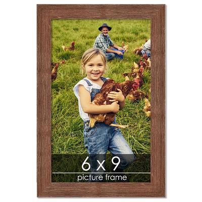Barnwood USA Rustic Farmhouse Canvas Series 12 in. x 12 in. Weathered Gray Floating Wood Frame