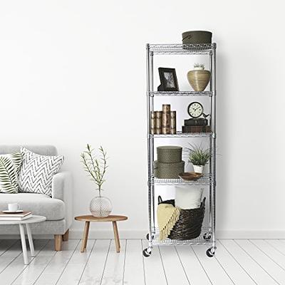 Seville Classics Solid Steel Wire Shelving Storage Unit Adjustable