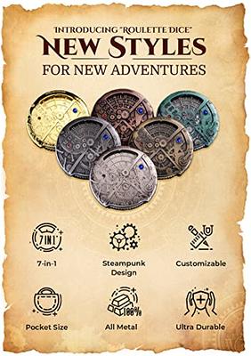 Legendary Bronze D20 Dice - Metal Single 20 Sided Dice - Easy