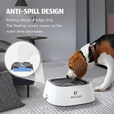 ELS PET Elevated Dog Bowls, Adjustable Raised Dog Bowls with No