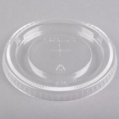 Choice Clear Plastic Flat Lid with Straw Slot - 32 oz. - 500/Case