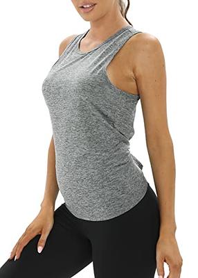 Bestisun Womens Workout Tops Yoga Athletic Shirts Tie Back Tops