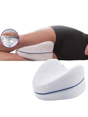 NATUMAX Knee Pillow for Side Sleepers - Sciatica Pain Relief - Back Pain,  Leg Pain, Pregnancy, Hip and Joint Pain - Memory Foam Leg Pill