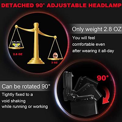 Headlamp Rechargeable,1200 Lumen Super Bright Motion Sensor Head