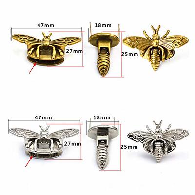 2pcs Metal Bee Shape Decoration Buckle New Style Bag Clip Clasp Hardware  for Leather Craft Bag