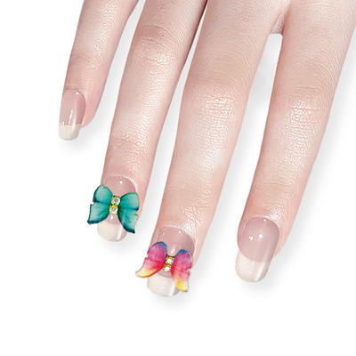  DUFEIMOY Rainbow 50Pcs 3D Lollipop Nail Charms, Resin