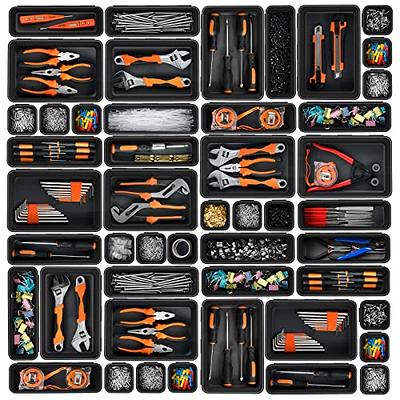 𝟯𝟮𝗣𝗰𝘀】【Black】A-LUGEI Tool Box Organizer Tray Divider Set, Desk Drawer  Organizer, Garage Organization and Storage Toolbox Accessories for Rolling  Tool Chest Cart Cabinet Work Bench Parts Hardware - Yahoo Shopping