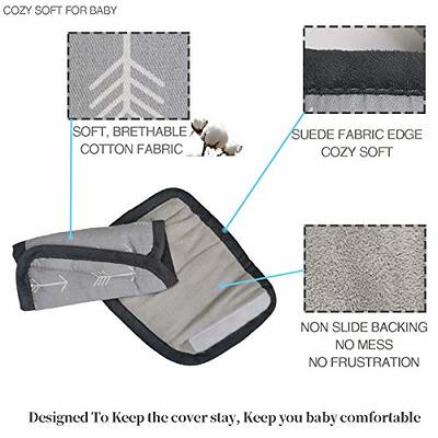 Diono Soft Wraps Car Seat Straps, Shoulder Pads for Baby, Infant, Toddler,  2 Pack Reversible Soft Seat Belt Cushion and Stroller Harness Covers Helps  Prevent Strap Irritation, Black : : Baby