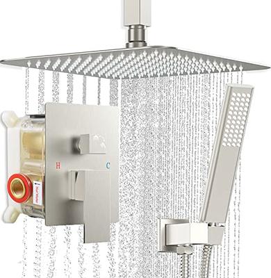 EMBATHER Ceiling Shower System,12 Inches High Pressure Mixer