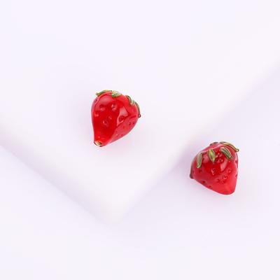 Murano Glass Red Strawberry Beads 12x14 Mm, Charms, Lampwork Fruit Beads,  Berry Beads, Fruit Jewelry, Blown Bracelet - Yahoo Shopping