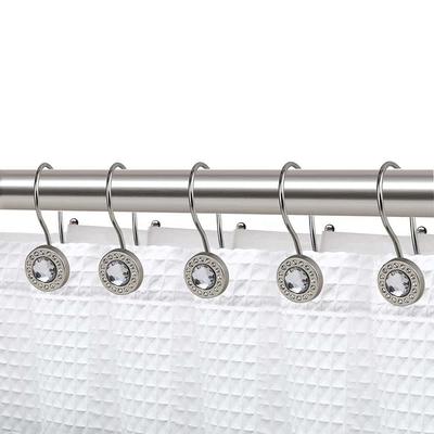 Utopia Alley Double Shower Curtain Hooks for Bathroom, Rust