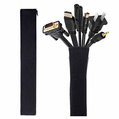 Cable Management Organizer Neoprene Cable Cord Wire Cover Hider Sleeves PC  TV