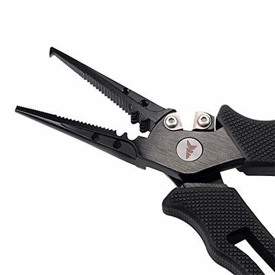 KastKing Cutthroat 7 inch Fishing Pliers, 420 Stainless Steel Fishing  Tools, Saltwater Resistant Fishing Gear, Tungsten Carbide Cutters, 7''  Split Ring Nose, Black - Yahoo Shopping