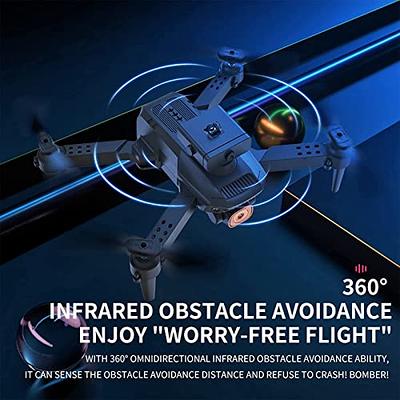 Drone with HD Dual Camera, Foldable Mini Drone for Adult Kids Remote  Control Quadcopter Toys, Smart Obstacle Avoidance UAV, WiFi FPV, Altitude  Hold