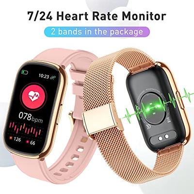  MorePro Fitness Tracker, Heart Rate Monitor Blood Pressure  Activity Tracker with Blood Oxygen,IP68 Waterproof Sleep Tracker Sport  Bracelet Pedometer Step Calories Smartwatch Women : Sports & Outdoors