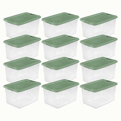 Sterilite Corporation 4-Pack Medium 17.5-Gallons (70-Quart) Clear Tote with  Latching Lid in the Plastic Storage Containers department at