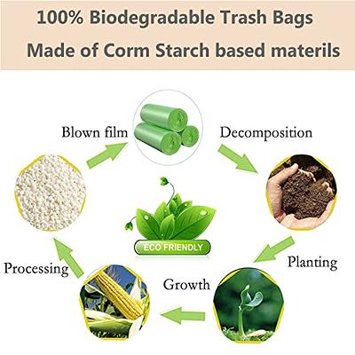 BEIDOU-PAC 4-6 Gallon Compostable Trash Bags, 100 Count, Compost Bags  Kitchen Trash Bags with Handle, Sturdy Biodegradable Garbage Bags Food  Scrap Waste Bags, ASTM D6400, US BPI Certified - Yahoo Shopping