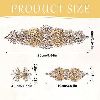 9 Pack Rhinestone Applique Crystal Wedding Applique Iron on Patch Applique  DIY Sewing Appliques for Bridal Wedding Dress Clothes Shoes Decoration  Handmade Wedding Accessories(Gold) - Yahoo Shopping