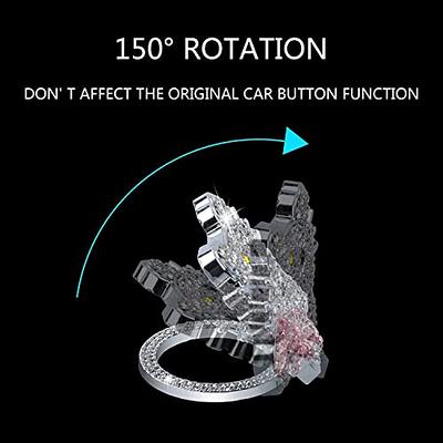 Cute Push to Start Button Cover Accessories, Crystal Car Engine