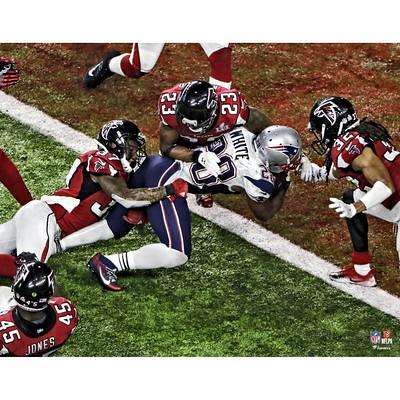 New England Patriots 6-Time Super Bowl Champions 34.25'' x 35'' Framed  Poster