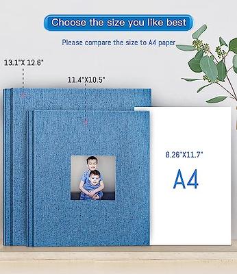 Popotop Large Photo Album Self Adhesive 4x6 5x7 8x10 Scrapbook Album DIY 40  Pages Picture Book,Gifts for Mom,Family Baby and Wedding,with Metal Pen