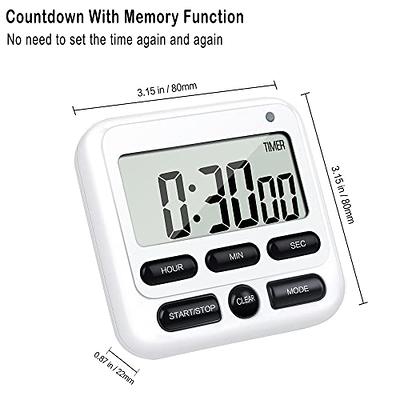 Digital Kitchen Timer Cooking Timer Clock Memory Hour Minute