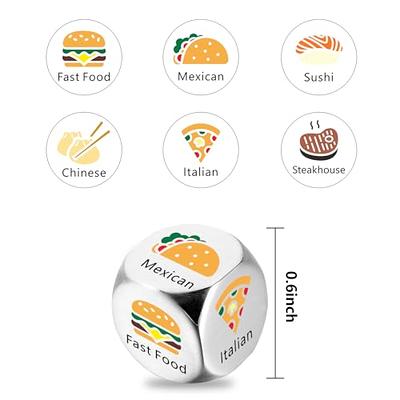 Food Decision Dice Anniversary Presents for Boyfriend Girlfriend Birthday  Gifts for Women Men Couple Gifts for Husband Wife Funny Gifts for Friends