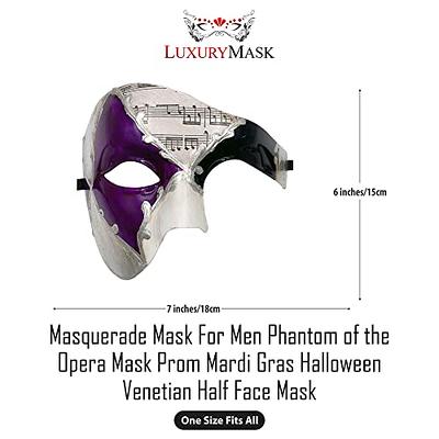 Steampunk Metal Cyborg Masquerade Mask, Half Mask For Halloween Costume  Party,Phantom Of The Opera,Mardi Gras Ball : : Clothing, Shoes &  Accessories