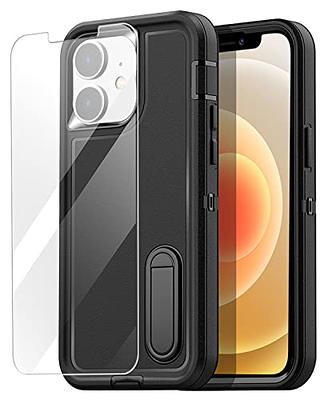 AICase for iPhone 12/12 Pro Case Built-in Kickstand with Glass Screen  Protector+Camera Lens,Heavy Duty Drop Protection Full Body Rugged  Shockproof Military Protective Tough Durable Cover_1 - Yahoo Shopping