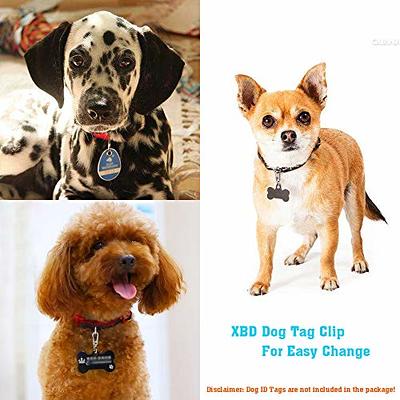 XBD Dog Tag Clips/Quick Clip with Rings/Easy Change Pet ID Tag Holder for Dog  Pets Collars and Harnesses. (4 PCs Pack) - Yahoo Shopping