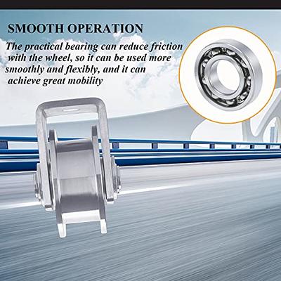 2in H Groove Wheel Stainless Steel Groove Wheel Heavy Duty Track Wheel  Rigid Caster Sliding Gate Roller Wheel Double Bearing for Swing Sliding Gate  - Yahoo Shopping