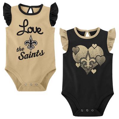 New Orleans Saints Infant Born to Be 3-Pack Bodysuit Set - Black