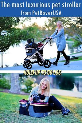 HPZ Pet Rover Luxury Carrier, Car Seat & Pet Stroller, Taupe