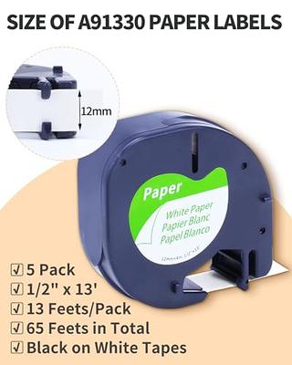 Dymo LetraTag Label Marker Tape Refill 12mm x 4m